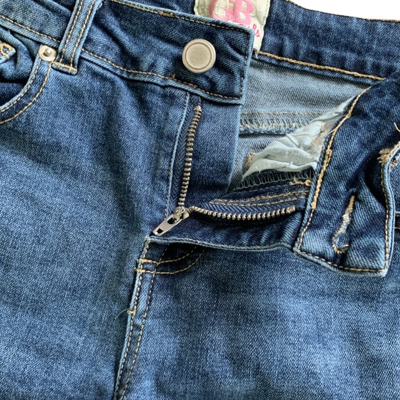 GB Girls Fringed Ceopped Denim - Picture 6 of 8